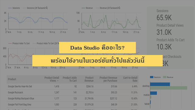 Data Studio คืออะไร? พร้อมใช้งานในเวอร์ชันทั่วไปแล้ววันนี้