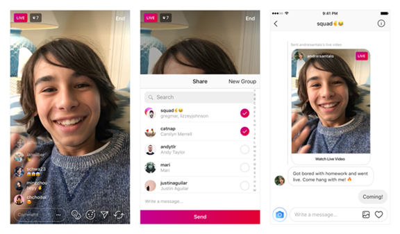 Instagram เพิ่มฟีเจอร์ใหม่ให้ผู้ใช้สามารถส่ง Live Video ใน Direct ให้กับผู้ติดตามได้แล้ว 