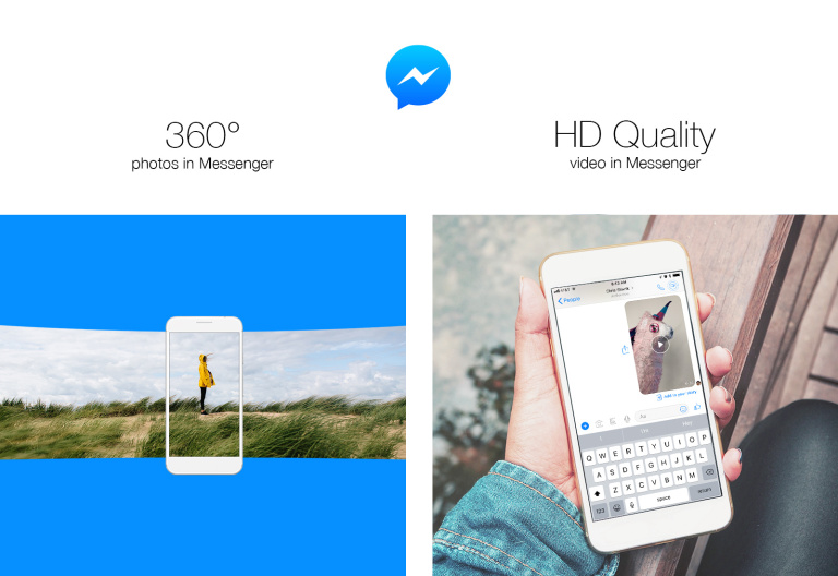 Facebook ให้ผู้ใช้ รับ-ส่งภาพ 360 และ HD Video ใน Messenger ได้แล้ว
