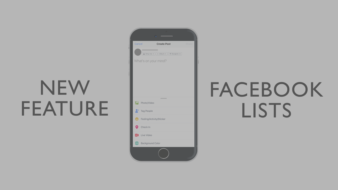 Facebook เปิดตัวฟีเจอร์ใหม่เรียกว่า Facebook Lists 