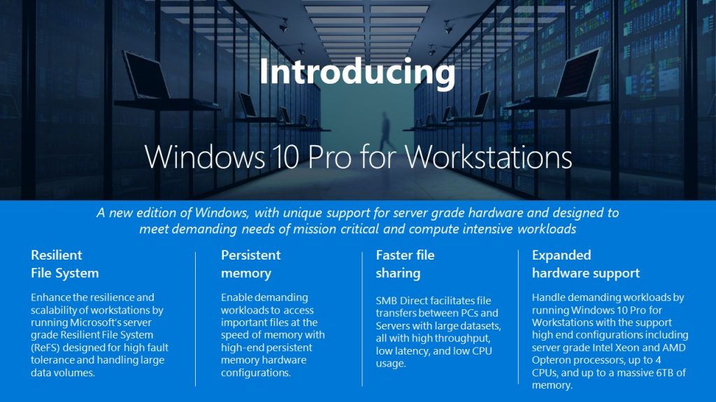 Microsoft เผยโฉม Windows Workstations รุ่นใหม่สำหรับผู้ใช้งานสมรรถนะสูง